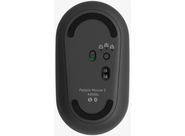 მაუსი LOGITECH Pebble Mouse 2 M350s - TONAL GRAPHITE - BT - EMEA-808 - DONGLELESS, 3 image