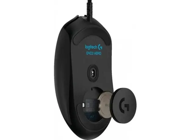 მაუსი LOGITECH G403 HERO LIGHTSYNC Corded Gaming Mouse - BLACK - USB - EER2, 3 image
