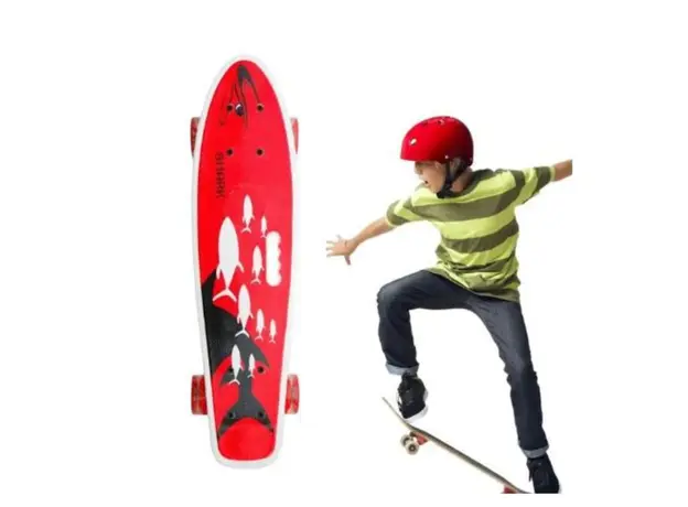 სკეიტბორდი M350YST-FISH მანათობელი ბორბლები და სახელურით, 3 image