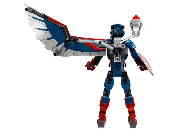 ლეგო LEGO Marvel Sam Wilson Captain America Buildable Figure, 4 image