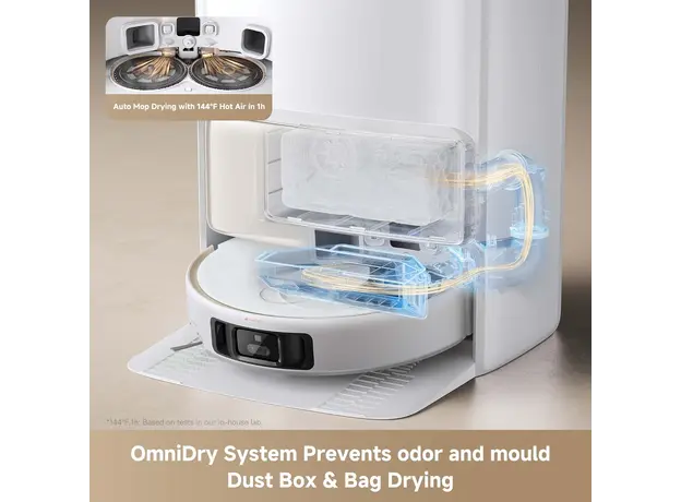 რობოტი მტვერსასრუტი Mova Robot Vacuum V50 Ultra Complete White (RLV72LE-1), 11 image