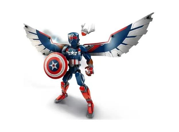 ლეგო LEGO Marvel Sam Wilson Captain America Buildable Figure, 3 image