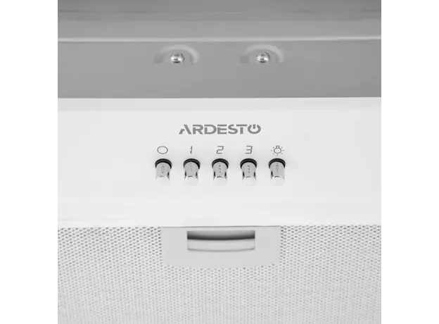 ჩასაშენებელი გამწოვი Ardesto Hood integrated, 52cm, 700m3h, metal, 2х1W LED, button,"white, 5 image