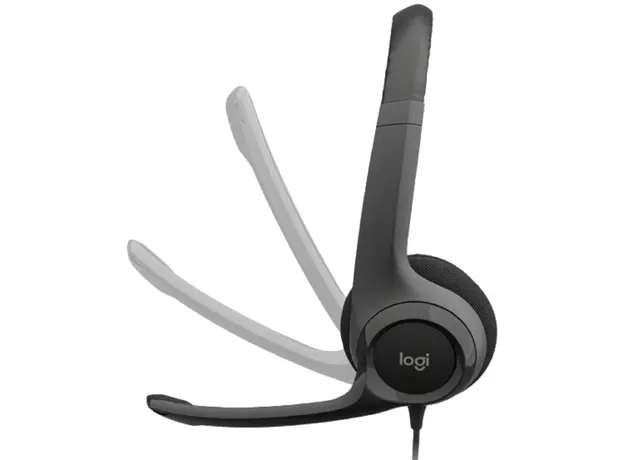 ყურსასმენი LOGITECH H390 Corded Headset - BLACK - USB, 3 image