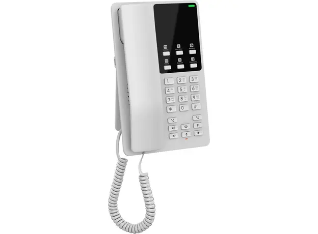 IP ტელეფონი Grandstream GHP620, White Compact Hotel IP Phones, 2 lines, 2 SIP accounts, One 10/100 Mbsps Ethernet ports, PoE, No PSU included, 4 image
