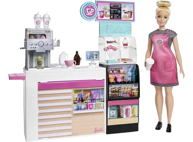 სათამაშო კომპლექტი MATTEL Barbie Coffee Shop Playset, 2 image
