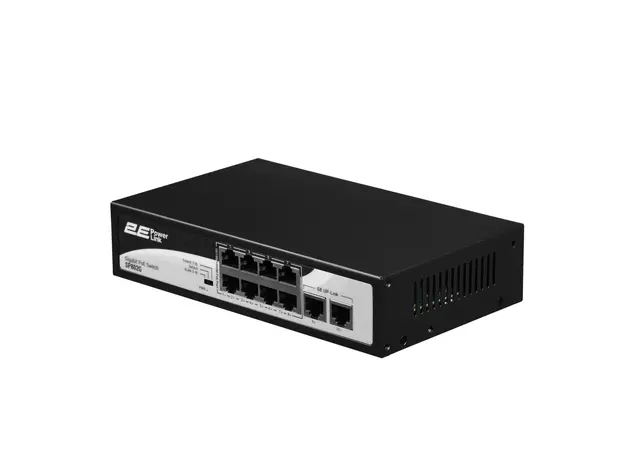 სვიჩი 2E PowerLink Switch SP802G 10xGE (8xPoE, 2xUplink), 120W, Unmanaged, 4 image