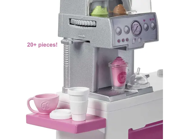 სათამაშო კომპლექტი MATTEL Barbie Coffee Shop Playset, 7 image
