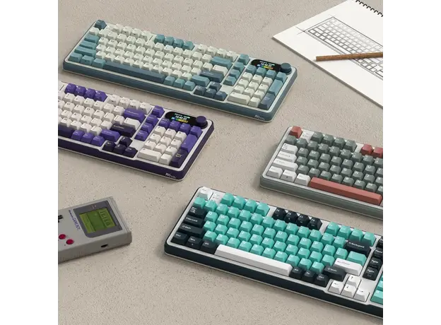 კლავიატურა Royal Kludge RK S98 RGB Mechanical Keyboard, Chartreuse switch, Smart Display, Hot Swappable, Type-C wired, Bluetooth 5.0, 2.4GHz, Light Cl, 3 image