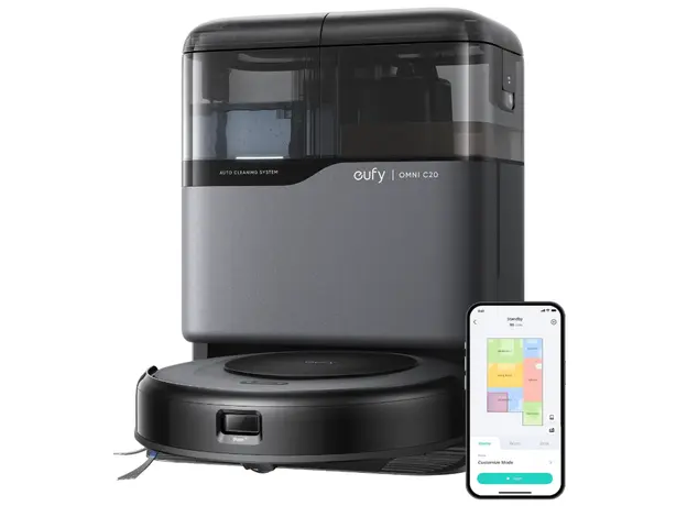 მტვერსასრუტი Eufy Robot Vacuum Omni C20 (G) - Europe (excluded UK plug) Black 1