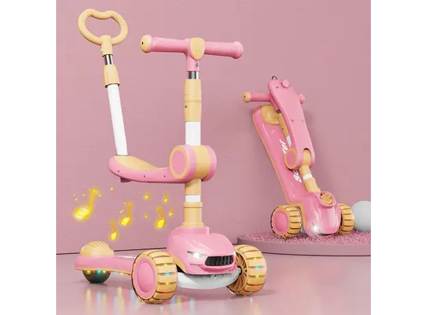 საბავშვო სკუტერი დასაჯდომით 758-1-P, 4 image