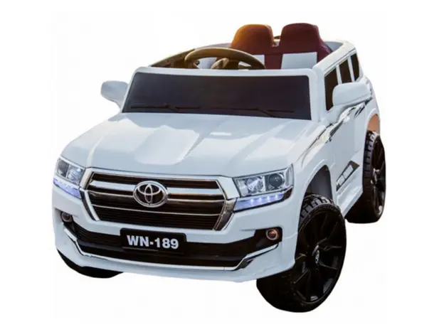 ბავშვის ელექტრო მანქანა TOYOTA D-189 კაუჩუკის საბურავებით,ტყავის სკამით, 3 image