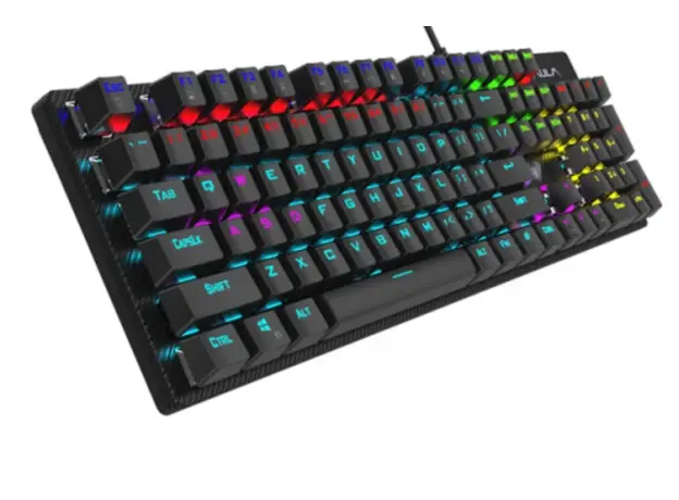 კლავიატურა AULA S2022 RGB Wired Gaming Mechanical Keyboard Black (Blue Switch), 3 image
