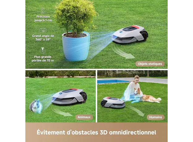 რობოტი გაზონის საკრეჭი Roboticmower Dreame Roboticmower A1 Pro (MLLA7210), 7 image