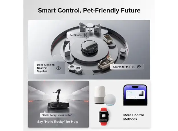 მტვერსასრუტი Roborock Robot Vacuum Saros Z70, 5 image
