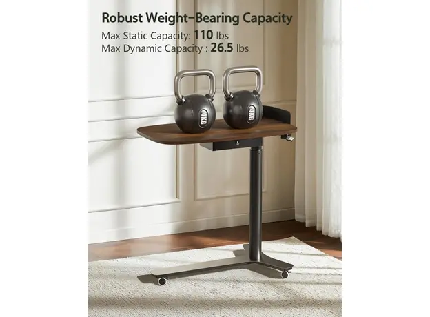 სათამაშო მაგიდა Kingsmith Pneumatic height adjustable table ETD2 Dark walnut, 6 image