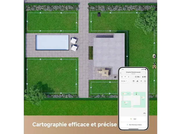 რობოტი გაზონის საკრეჭი Roboticmower Dreame Roboticmower A1 Pro (MLLA7210), 4 image