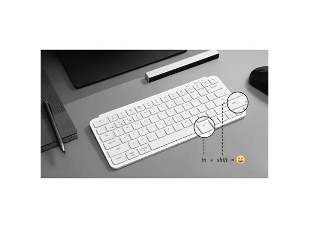 კლავიატურა Keychron B1 Pro, USB/WL/BT, ivory white, 4 image