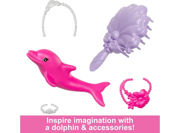 ბარბის თოჯინა MATTEL Barbie Dreamtopia New Feature Mermaid - Malibu, 6 image