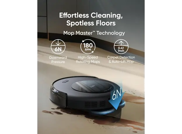 მტვერსასრუტი Eufy Robot Vacuum Omni C20 (G) - Europe (excluded UK plug) Black 1, 4 image