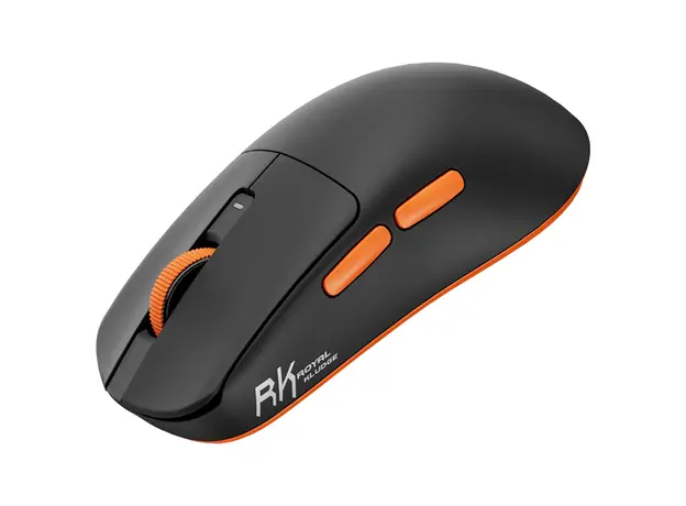მაუსი Royal Kludge RK M30 Gaming Mouse Wireless, 2.4GHz, Bluetooth, USB Black Orange, 3 image