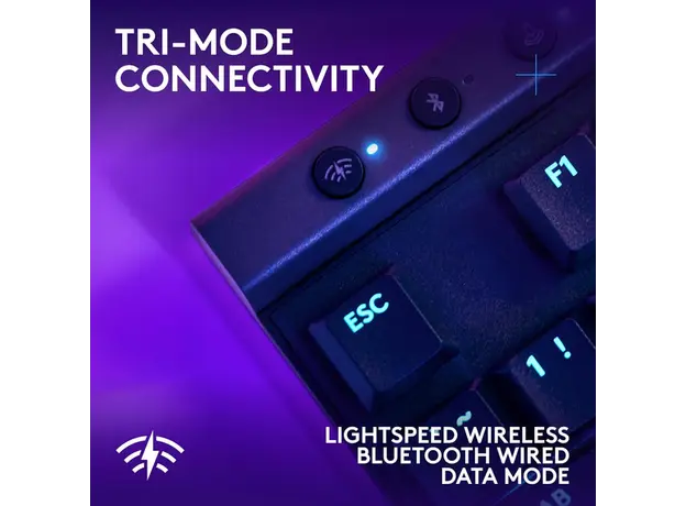 კლავიატურა LOGITECH G515 LIGHTSPEED TKL Gaming Keyboard - BLACK - US INT'L - 2.4GHZ/BT - EMEA28i-935 - TACTILE, 5 image