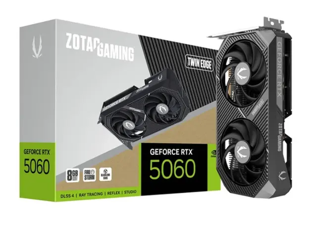 ვიდეო დაფა ZOTAC Graphic Adapter GeForce RTX 5060 8GB GDDR7 Twin Edge