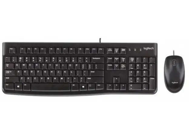 კლავიატურა და მაუსი LOGITECH MK120 Corded Combo - BLACK - USB - RUS, 2 image