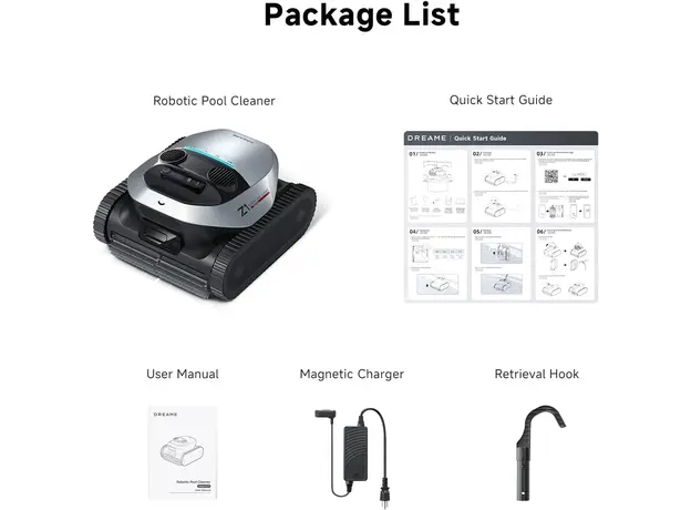 აუზის საწმენდი რობოტი Dreame Robotic Pool Cleaner Z1 (PIXZ4111), 10 image