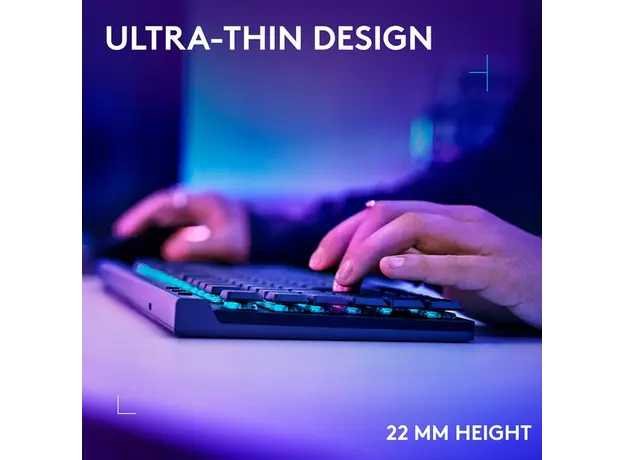 კლავიატურა LOGITECH G515 LIGHTSPEED TKL Gaming Keyboard - BLACK - US INT'L - 2.4GHZ/BT - EMEA28i-935 - TACTILE, 4 image