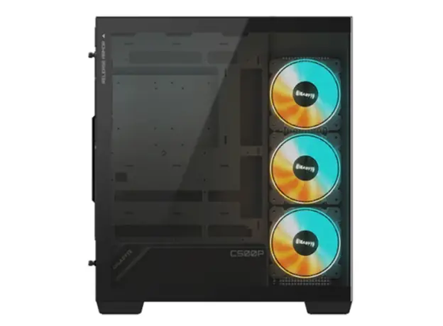 კომპიუტერის ქეისი Gigabyte C500 PANORAMIC STEALTH 4x120mm ARGB Fans Mid Tower Black - C500P ST, 4 image