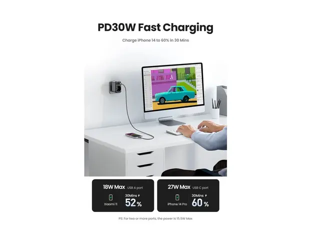 ადაპტერი UGREEN (90613) 30w, 4 image