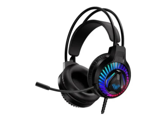 ყურსასმენი AULA S605 RGB Wired Gaming Headset Black, 3 image