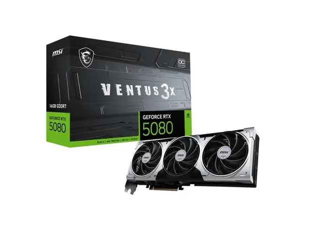 ვიდეო დაფა MSI GeForce RTX 5080 16G VENTUS 3X OC PLUS
