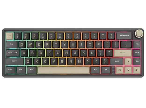 კლავიატურა Royal Kludge RK R65 RGB Mechanical Keyboard, Brown switch, Hot Swappable, Type-C wired, Phantom, 2 image