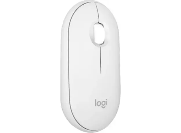 მაუსი LOGITECH Pebble Mouse 2 M350s - TONAL WHITE - BT - EMEA-808 - DONGLELESS, 3 image