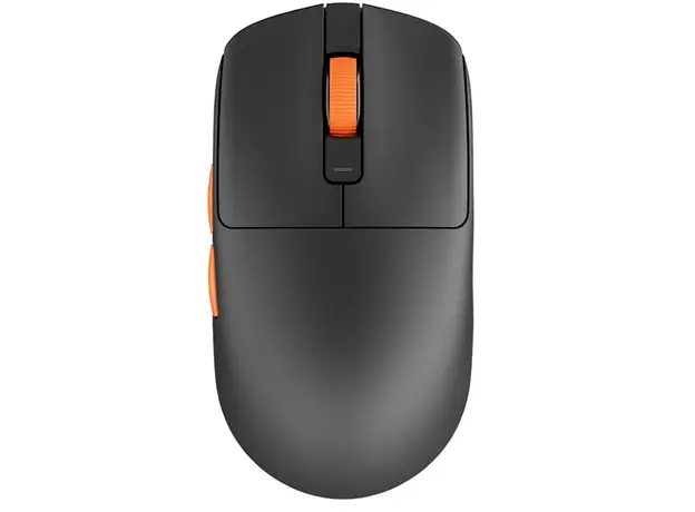 მაუსი Royal Kludge RK M30 Gaming Mouse Wireless, 2.4GHz, Bluetooth, USB Black Orange, 2 image