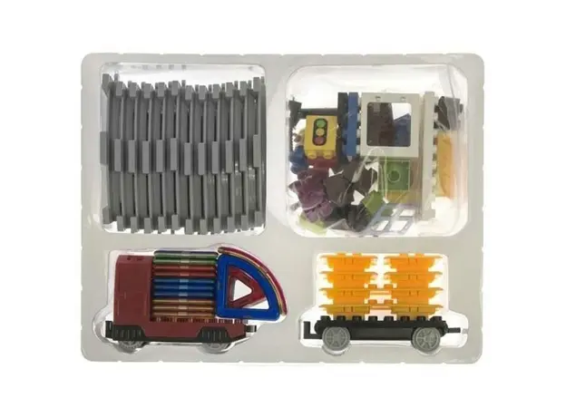 მაგნიტური კონსტრუქტორი Magplayer Designer magnetic Train 68 MPK-68, 4 image