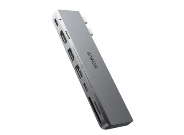 USB ჰაბი Anker 547 USB-C Hub (7-in-2, for MacBook) B2C - UN Gray Iteration 1