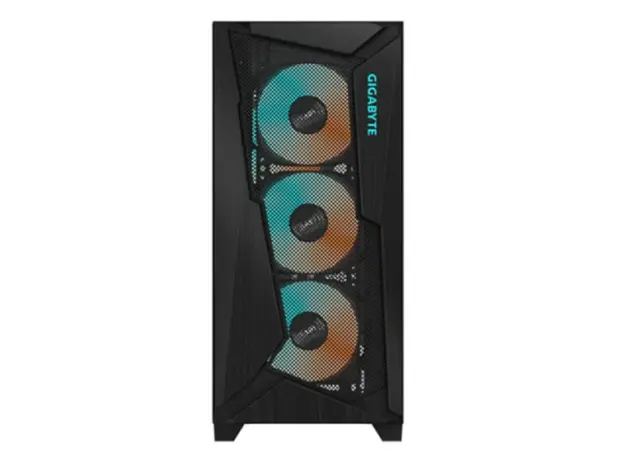 კომპიუტერის ქეისი Gigabyte C301 GLASS V2 4x120mm ARGB Fans Mid Tower Black	, 3 image
