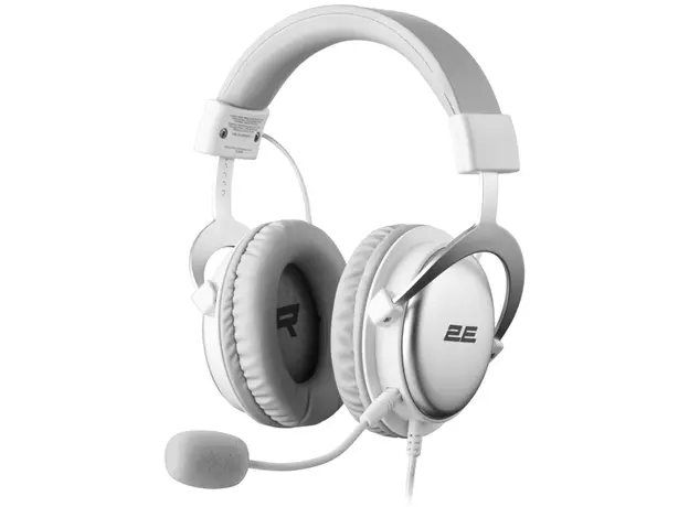 ყურსასმენი 2E GAMING Headset HG355, 7.1, mini-jack/dual 3.5мм/USB-A, 1.5/1.5/0.2m, white, 2 image