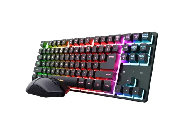 კლავიატურა და მაუსი Trust GXT832 THADO WRLS KB&M SET BLK US, 2 image