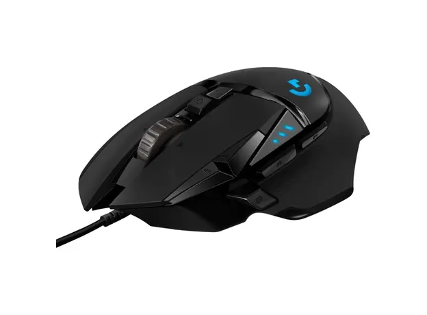 მაუსი LOGITECH G502 Corded Gaming Mouse - HERO - BLACK - USB - EER2