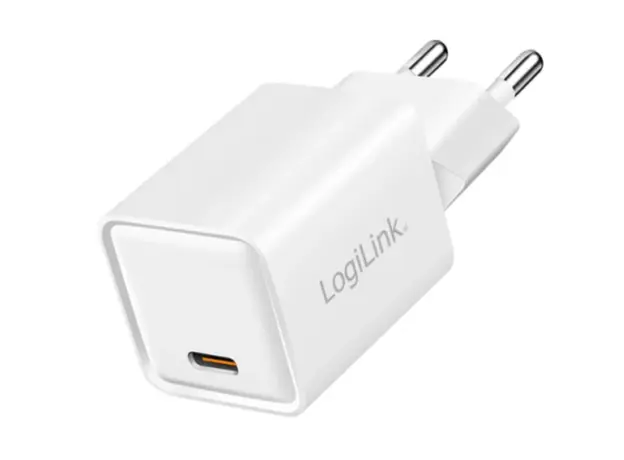 დამტენი Logilink PA0355 USB-C GaN Fast Charger (PD+QC 3.0) 20W White