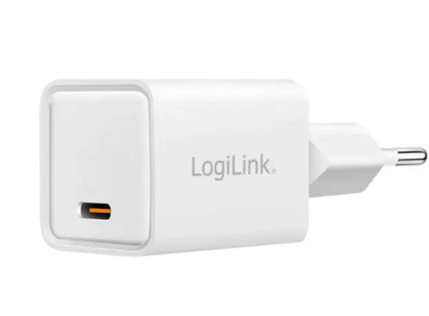 დამტენი Logilink PA0355 USB-C GaN Fast Charger (PD+QC 3.0) 20W White, 3 image