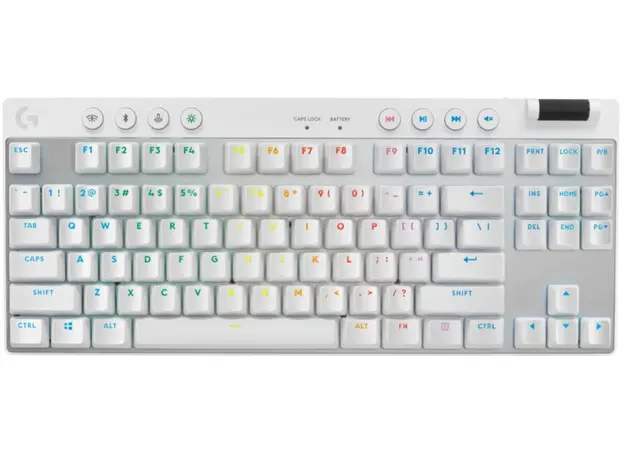 კლავიატურა LOGITECH G PRO X TKL LIGHTSPEED Gaming Keyboard - WHITE - US INT'L - 2.4GHZ/BT - EMEA28-935 - TACTILE, 2 image