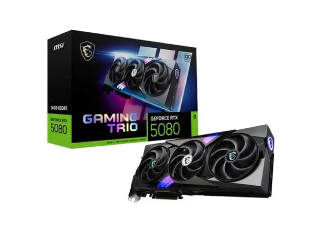ვიდეო დაფა MSI Graphic card GeForce RTX 5080 16GB GDDR7 GAMING TRIO OC