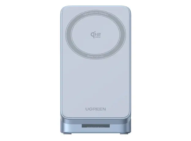 უსადენო დამტენი UGREEN W757 (65901), MagFlow 25W, 3-in-1 Magnetic Wireless Charger, Blue, 4 image