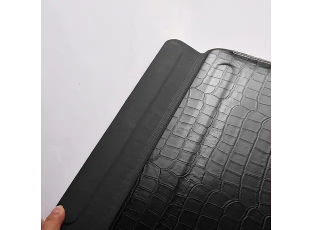 ნოუთბუქის ჩანთა WiWU 13.3'' Skin Croco Geniunie Leather Sleeve Black, 6 image