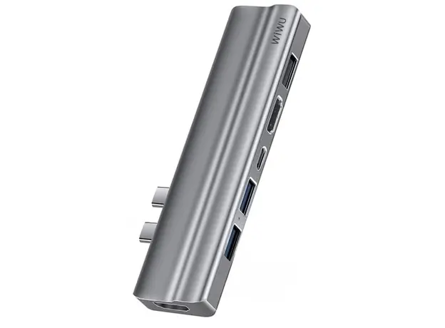 USB ჰაბი WiWU T9 Grey
